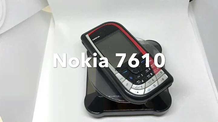 Nokia 7610, Black/red, Unlocked, Retro Phone, Rare Phone, 100% Origina