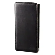 Чехол-раскладушка Smart для Nokia Lumia 800, магнитная застежка, натуральная кожа, черный, Hama