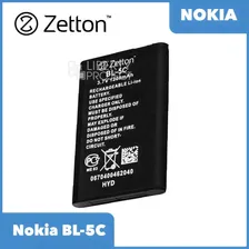 Аккумулятор Zetton для Nokia BL-5C 1020 mAh, Li-Ion аналог BL-5C